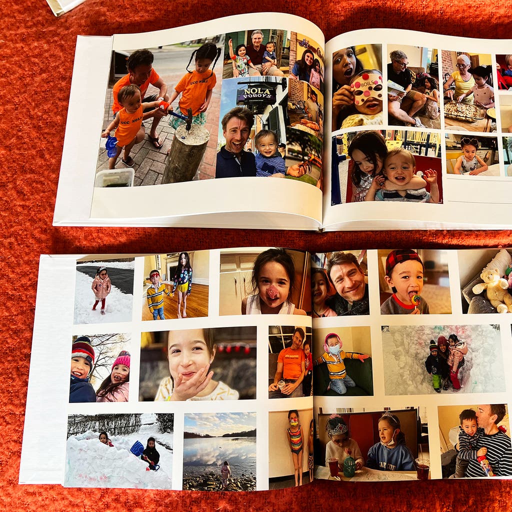 Family photo album with cherished memories